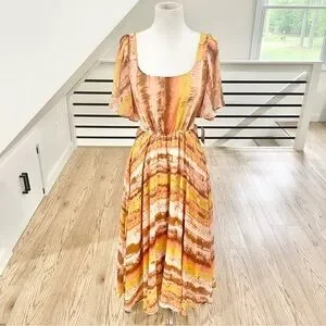 Taylor | Dresses | Nwt 8 Taylor Earth Tones Midimaxi Dress Flowy Sleeves And Cut Outs | Poshmark Taylor | Dresses | Nwt 8 Taylor Earth Tones Midimaxi Dress Flowy Sleeves And Cut Outs | Poshmark